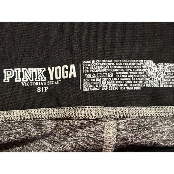 Victoria's Secret PINK yoga pants Black/charcoal Size Small (4696) - Picture 7 of 7